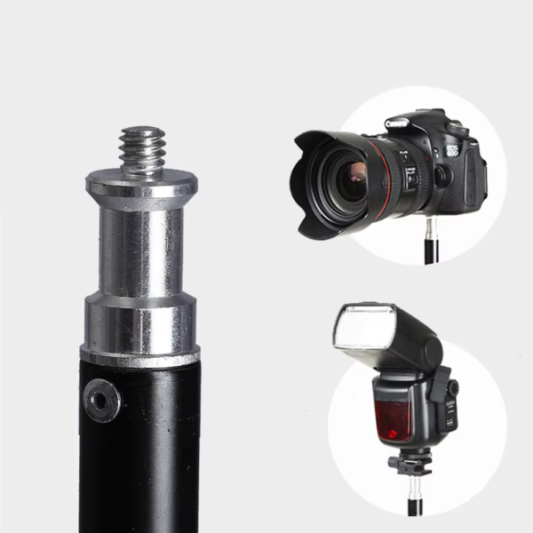 2Pcs Tripod for Phone Mobilephone Selfie Stick Adjustable Light Stand 1/4 Screw Head Photo Studio Flaes Photographic Softbox - Image 4