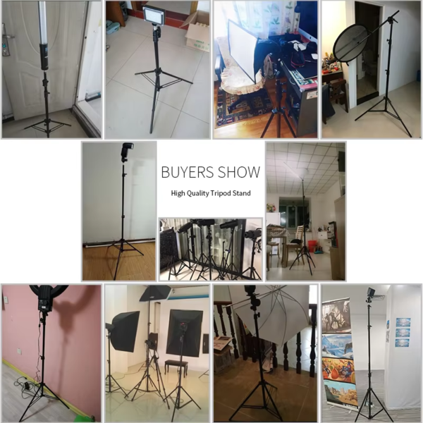 2Pcs Tripod for Phone Mobilephone Selfie Stick Adjustable Light Stand 1/4 Screw Head Photo Studio Flaes Photographic Softbox - Image 7