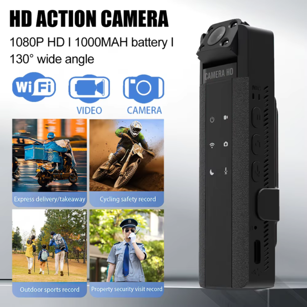 2K HD Wifi Hotspot Mini Camcorders Portable Digital Video Recorder Night Vision Sports Camera DVR Miniature Camcorder with Mic - Image 2