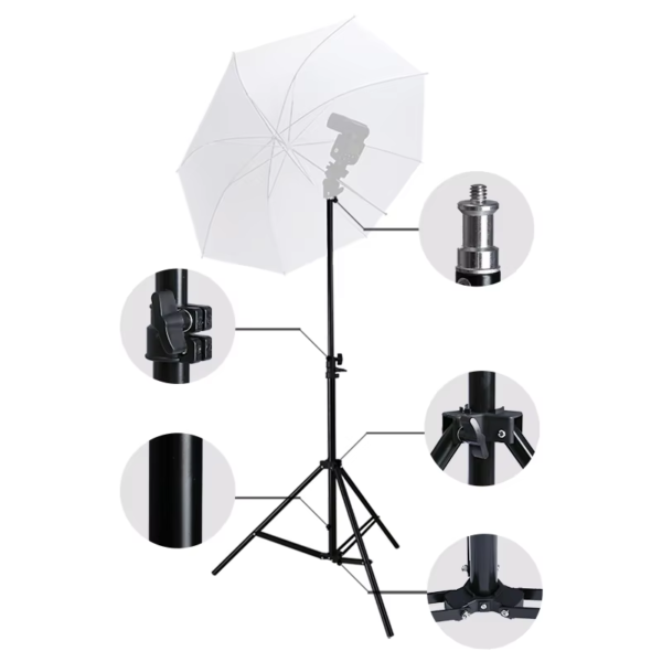 2Pcs Tripod for Phone Mobilephone Selfie Stick Adjustable Light Stand 1/4 Screw Head Photo Studio Flaes Photographic Softbox - Image 6