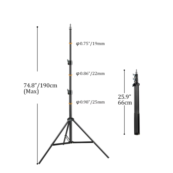 2Pcs Tripod for Phone Mobilephone Selfie Stick Adjustable Light Stand 1/4 Screw Head Photo Studio Flaes Photographic Softbox - Image 10