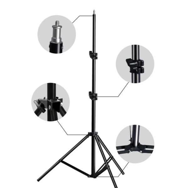 2Pcs Tripod for Phone Mobilephone Selfie Stick Adjustable Light Stand 1/4 Screw Head Photo Studio Flaes Photographic Softbox - Image 3