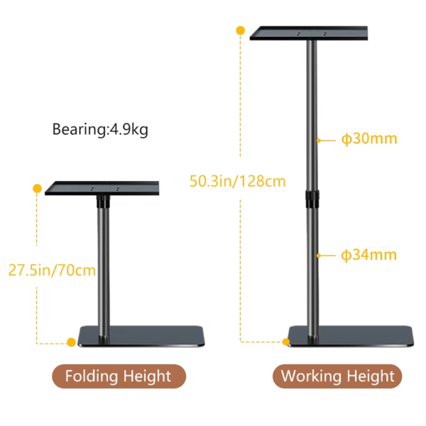 Adjustable 360° Rotating Projector Stand for Film and Video Projectors - Image 4